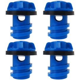 Cooler Drain Plug, Coolers Plug Replacement Accessories for Y*ti Roadie Tu*dra Tank Coolers and for RTTIC Coolers (4 Packs, Blue) Update by lingsee