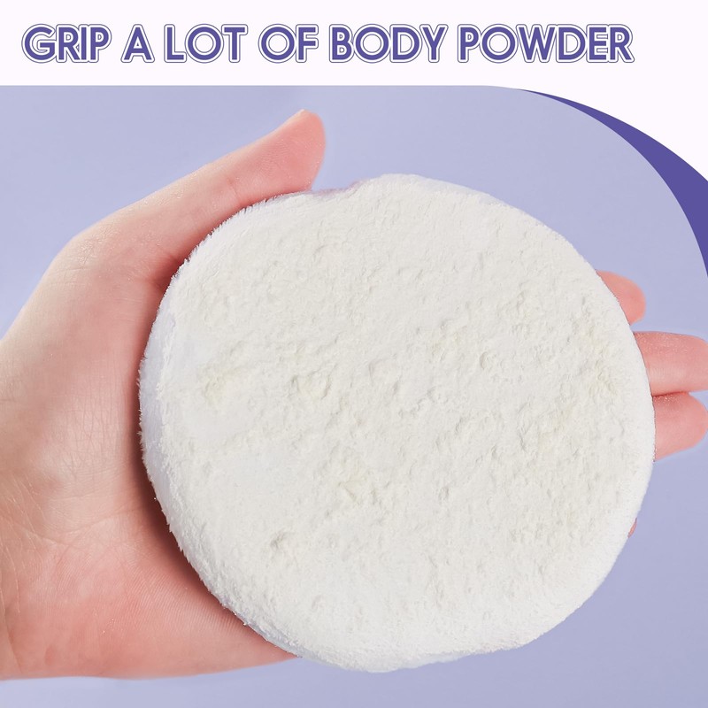 WSYUB Powder Puff, 4.33’’ Powder Puff for Body Powder,Large Body