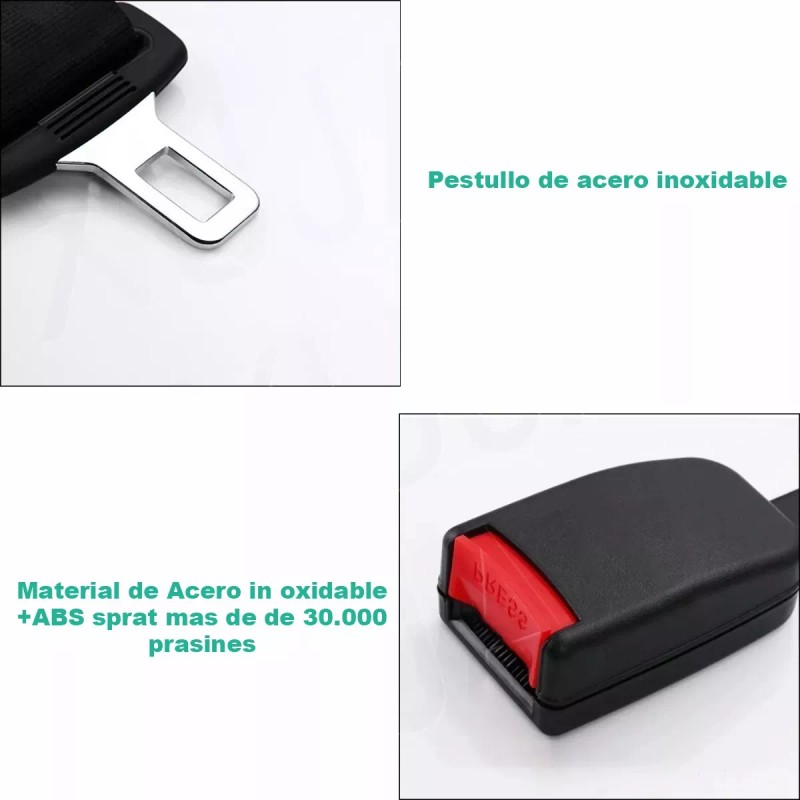 ZHX Cinturón De Seguridad De 3 Puntos Universal Retráctil 2pzs