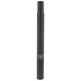 X AUTOHAUX 25.4x300mm Bicycle Seat Post Aluminum Alloy without Scale Mark Black