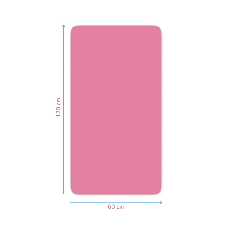 2X Jersey 100% Cotton Fitted Sheet for 120 x 60