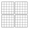 PATIKIL 10x10 Inch Wall Grid Panel, 4 Pcs Metal Wire