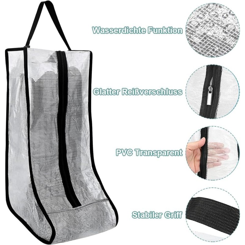Dust-proof Tall Boot Carry Bag Boot Organizer Protector Bag, 2Pairs