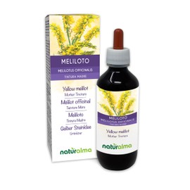 Yellow Melilot or Yellow Sweet Clover (Melilotus officinalis) herb with Flowers Alcohol-Free Mother Tincture Naturalma | Liquid Extract Drops 200 ml | Food Supplement | Vegan