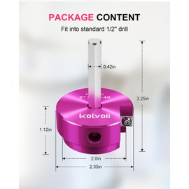 Kolvoii 2 Inch PVC Pipe Reamer, PVC Fitting Saver for SCH 40, Plastic Pipe Fitting Reamer, Pipe Reamer Suit for Water Lines, Drain Lines, Vent Lines