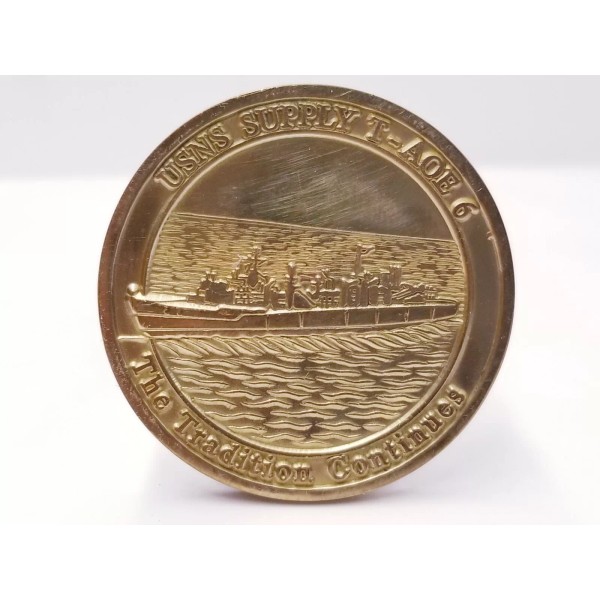 USNS Supply T-AOE 6 Navy 1.5" Challenge Coin