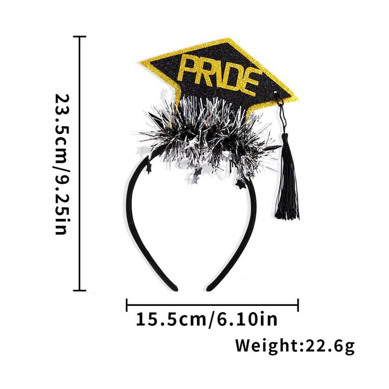 Losuya 4pcs Graduation Party Costume Headbands Headbands Accessories Random Color