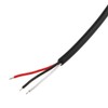E-outstanding 3.5mm Female Jack to Bare End 2PCS Black TRS