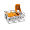 10x Wago 221-613 Compact Connection Clamp with Actuation Lever 3-Way