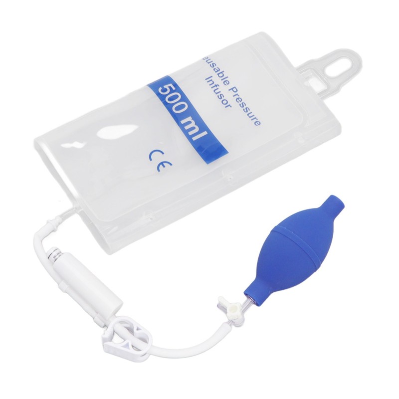 500ml Pressure Infusion Bag Transparent Pressure Infuser Bag for Patient