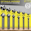 LUCIAMO 6 pieces 90° professional countersink set HSS M2 (6542)