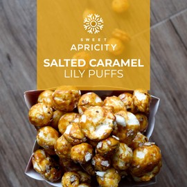 Salted Caramel Lily Puffs, AIP Foods and Paleo Snacks , Paleo Puffs Made of Water Lily Seeds, Caramel Corn-Like Healthy Snacks with No Refined Sugar, 56 g - Sweet Apricity