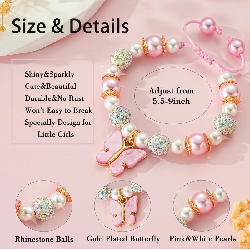 Avotto 3 Yr Old Girl Birthday Bracelet Gift，3 Year Old