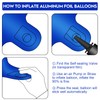 40 Inch Dark Blue Foil Number Balloons, Large 3 Number