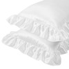 Entisn Ruffle Satin Toddler Pillowcase Set of 2, 13 x