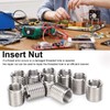 Eujgoov Insert Nuts, Stainless Steel Thread Insert M16 Internal Thread