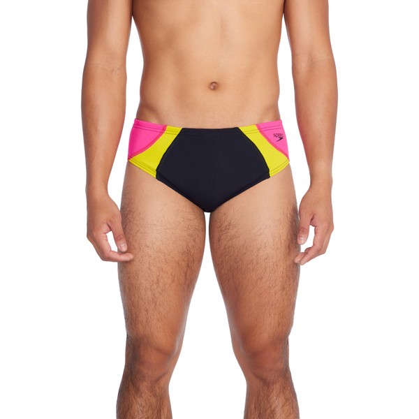 Speedo Mens Men's Swim Trunk Colour Block One Brief -