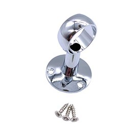 EAI Wardrobe Rail Drop Centre Bracket Suit 25mm Diameter Rail Polished Chrome - Pack of 1