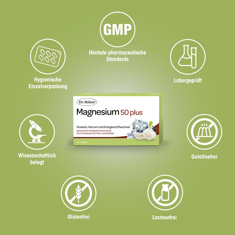 Dr. Böhm Magnesium 50 plus: to support the normal function