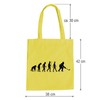 Evolution Ice Hockey Cotton Bag - Hockey Ice Puk Yellow