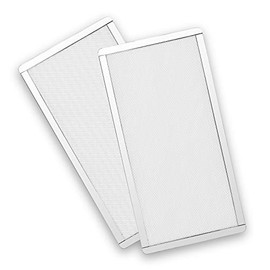 287mm 140mm x 2 PC Fan Dust Mesh Filter PVC Computer PC Case Dust Proof Filter Cover Magnetic White 2-Pack