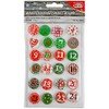 Advent calendar pay - buttons; 2cm, 24 Piece/Packets nicht washable