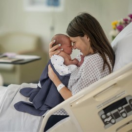 lulumoon Baby Blanket for Newborns: Muslin Swaddle for Receiving Neutral - Crib Quilt for Travel Boy & Girls 30"x40"(Blue)