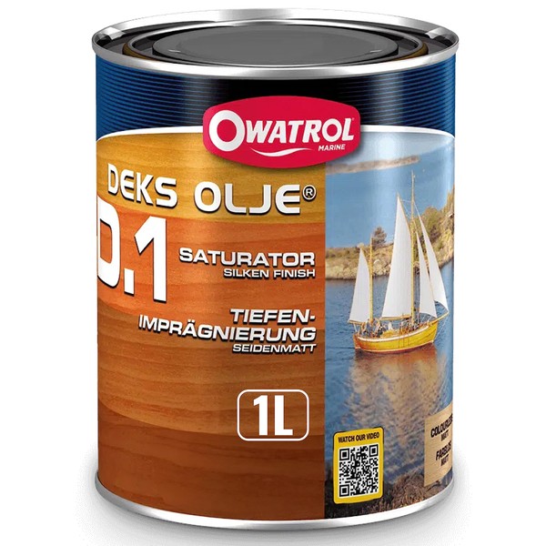 Owatrol D1 Matte Penetrating Wood Oil Finish for Exterior Weathered Hard Soft Wood with UV Protection, Protects Furniture, Siding, Fence, Deck Wood from UV Rays and Moisture 1.06 US Quart (1 Liter)