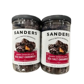 Generic Sanders Dark Chocolate Sea salt Caramels 36oz (Pack of 2), Small