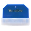 Narby AAC-303 Commercial Glass Scraper, Three-Blade Holder, Replaceable Blade, Blue