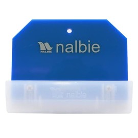 Narby AAC-303 Commercial Glass Scraper, Three-Blade Holder, Replaceable Blade, Blue
