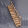 1: 12 Miniature Ladder DIY Unpainted Wooden Staircase Dollhouse Furniture