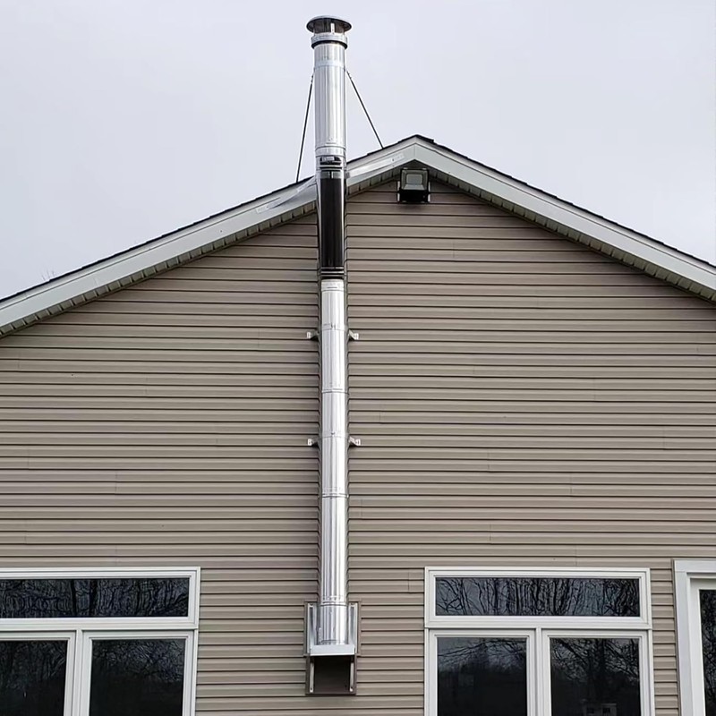 QGKPL 6DP-XRB DuraPlus 10"" Extended Chimney Roof Bracket, Stainless Steel