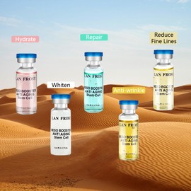 BB Serum Starter Kit Hyaluronic Acid Serum Skincare Mix Kit 0.17 oz Hyaluronic Acid Ampoule and Essence Foundation 10 Bottles Facial Serum Skin Therapy Kit