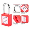 5 Sets Safety Lockout Padlock, 38mm/1.5in Steel Lockout Tagout Safety