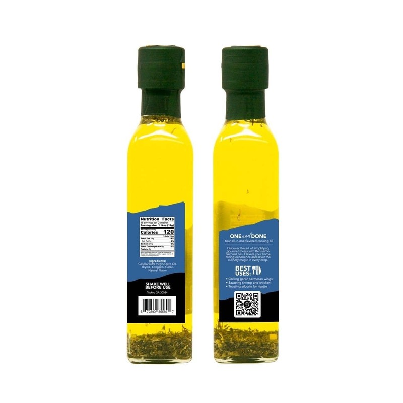 Benissimo Parmesan Garlic Herb Infused Oil, All Natural Gourmet Cooking