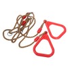 Children Adult Pull up Rings Plastic Trapeze Swing Triangular Gym