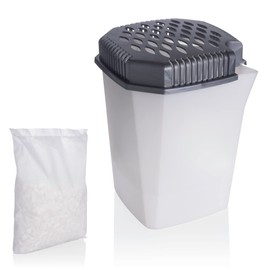 Dehumidifier with pouring spout without electricity with 1 x 680 g granules - reusable - lasts 4 months - room dehumidifier for kitchen bathroom