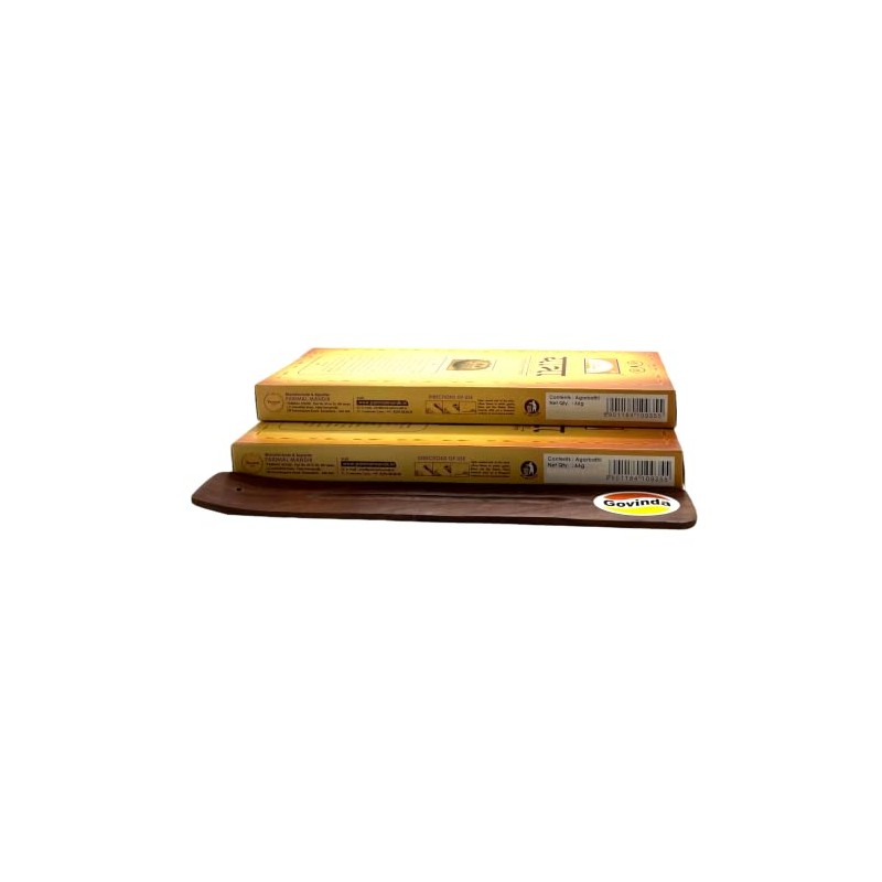 Govinda Incense Stick Holder Bundle with Parimal Yatra Natural Incense