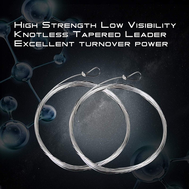 Maximumcatch Fly Fishing Tapered Leader with Loop: 15ft/12ft/9ft/7.5ft,5 PCS (0X-7X)