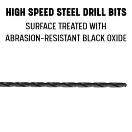 Drill America - DWDDL18X3/8 3/8" x 18" High Speed Steel Extra Long Drill Bit, DWDDL Series