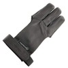 longbowmaker Dark Brown Archery Gloves 3 Fingers Leather Shooting Gloves