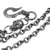UNIQSUM Double Ring leash Skull Hook Keychain Biker Punk Wallet
