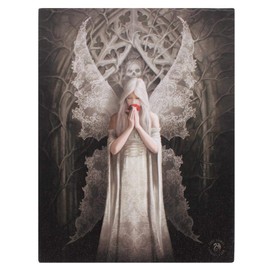 ANNE STOKES Only Love Remains - Beautiful Lace Wing Fairy by Artist Canvas Picture on Frame Wall Plaque/Wall Art