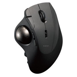 Elecom M-IPT10MRSBK Track Ball Mouse IST PRO Multi-Connect Bluetooth Wireless 2.4GHz Wired Bearing Support 10 Buttons Black