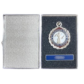 Custom Air Force Name Tag Blue Plastic (Regular Pin Posts)