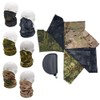 Fishing Hat Boonie Hat Camo Balaclava Neck Glasses Set for
