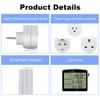 Digital Temperature Controller, LCD Screen Heating Cooling Thermostat Outlet Socket