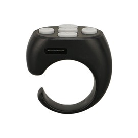 Ge,Kindle Page Turner,Kobo Remote Page Turner,Smart Ring Controller Bluetooth 5.3 Wireless Remote Control Page Turner für Tik Tok Electronic Book Pink (Schwarz)