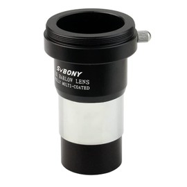 Svbony Barlow Lens 2x, 1.25inch with M42 Thread for T Adapter, FMC Metal Barlow Eyepiece for Telescope DSLR Photography